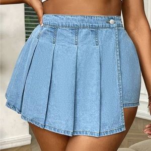 Plus High waisted Skort